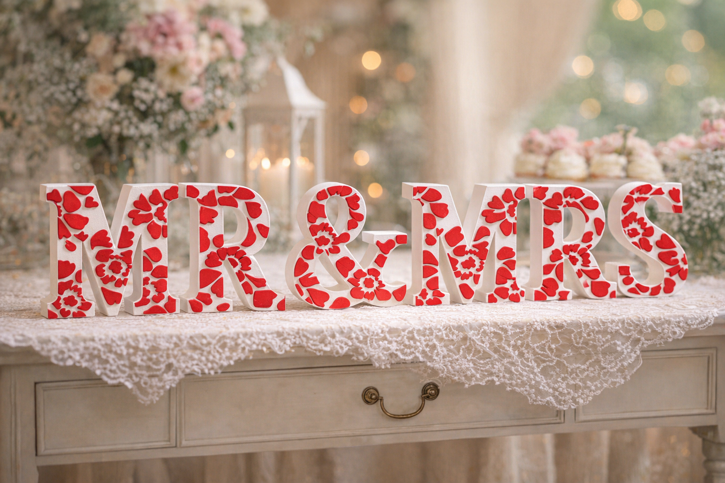 Tiki Flower Letters Custom Made
