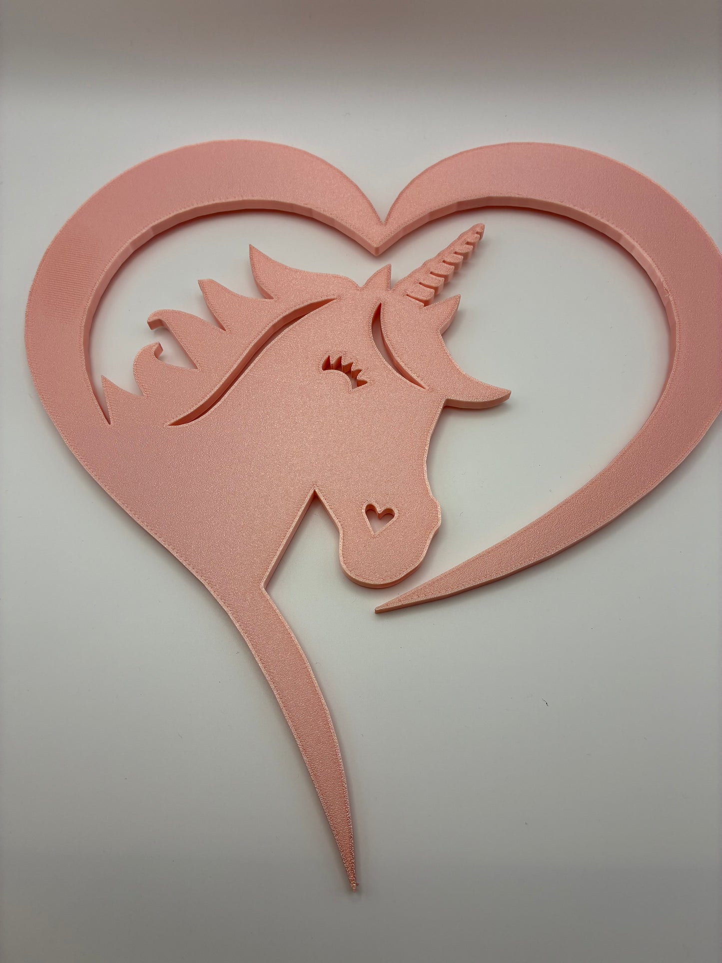 Unicorn Heart Wall Art — 3D Printed