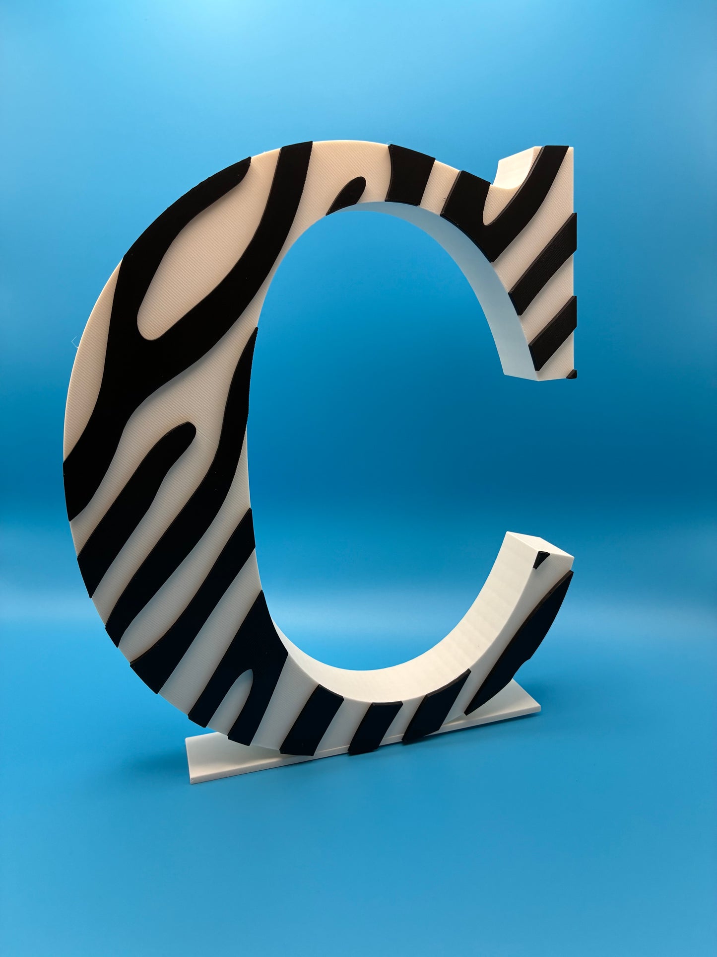 Zebra Print Letters Custom Made