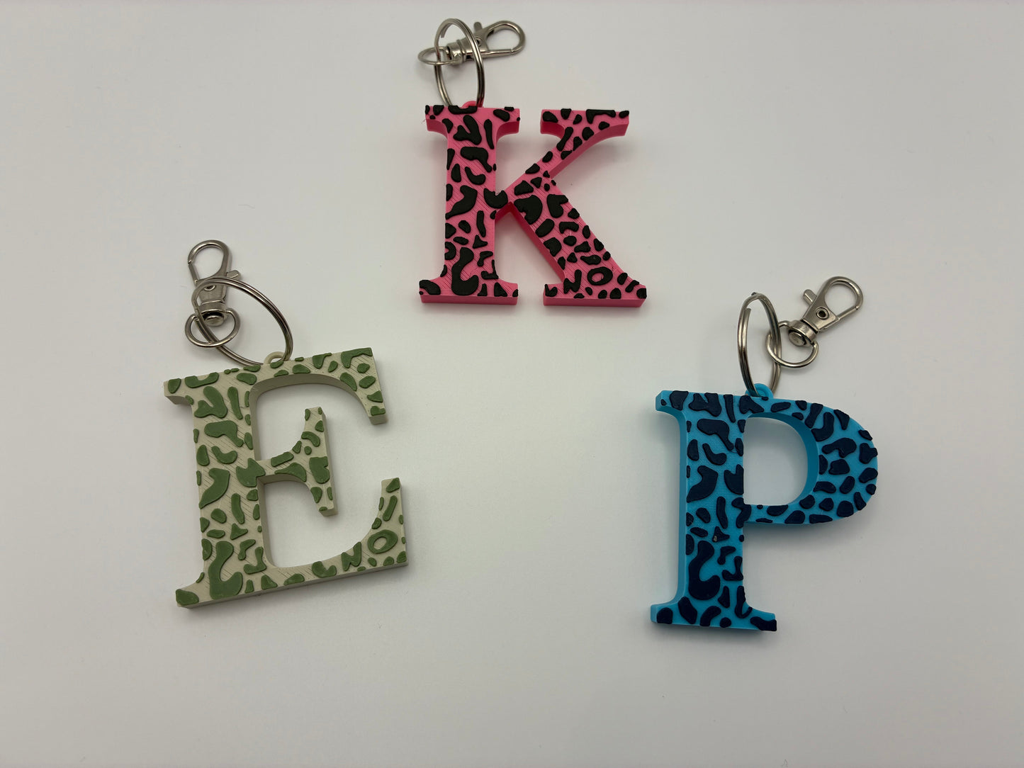 Leopard Print Keyrings