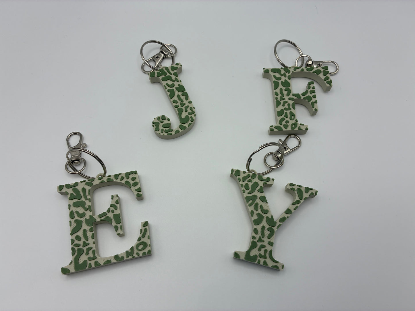 Leopard Print Keyrings