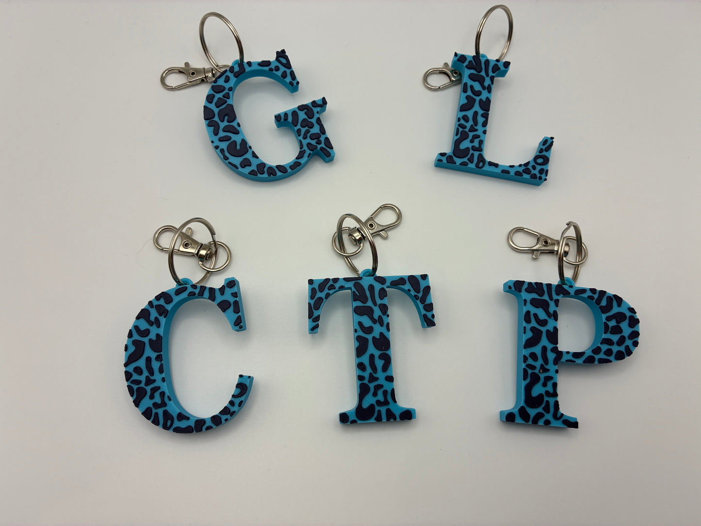 Leopard Print Keyrings