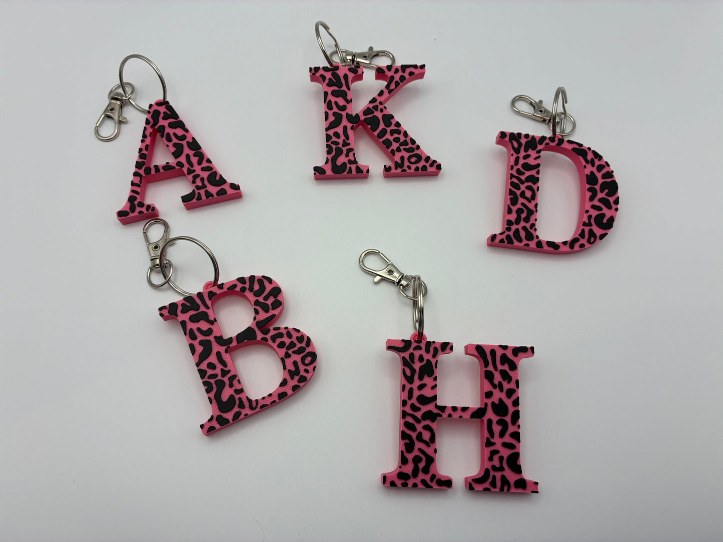 Leopard Print Keyrings